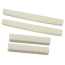 2 Piece Classic Bone Guitar Bridge Saddle with 2 Nuts Guitar Power Piece Luthier