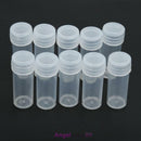 50PCS 5ml Plastic Sample Bottle Test Tube Lab Small Vial Storage Lid Container