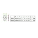 Marine Boat Stainless Steel Strap Hinge Door Hardware 2.99 x 1.5 x 0.08inch