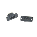 5 Pcs IEC320 C8 2 Terminal Power Plug Inlet Socket AC 250V 2.5A Black JR