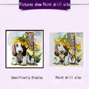 5D DIY Full Drill Diamond Painting Cute Dog Cross Stitch Embroidery Mosaic