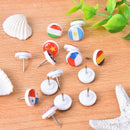 16pcs/box national flag push pins notice board map drawing office thumb tack JR