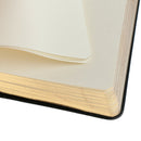 Black Artificial Leather A6 Paper Size Notebook Portable Blank Notebook Diary