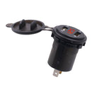 4.2A Dual USB Car Charger with Digital Voltmeter Blue LED Light 12-24V for Car
