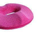Inflatable  Bum Back Car Home Pressure Relief Ring Cushion Rose Red
