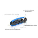 1X(F-Connector Tool,Rg59 Rg6 Rg11 Coaxial Tool Adjustable Compression Tool,