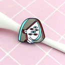 Creative Multi Eye Girl Enamel Pin Brooch Clothes Lapel Badge Decor Jewelry