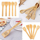 5 pcs kitchen utensils wooden anti-adhesive kitchen set of accessories bamb P3G7