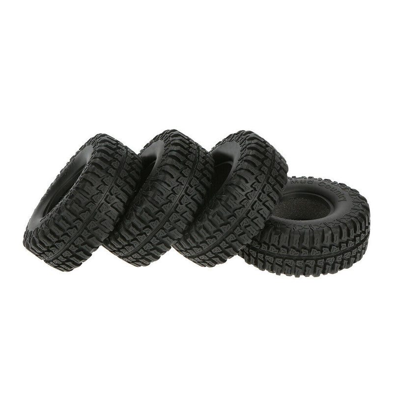 4 Pieces  1.9" Rocks Tyre Tires 1:10 Rubber For 1/10 RC RC4WD Climbing Rock