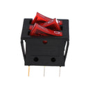 KCD3 34*40 Big Rocker Switches With Red Light Three-Way Switch 9 Pin2Position Kw