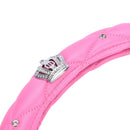 Universal Steering Wheel Cover Leather Shinny Crystal Crown Pink Girl Gift OZ