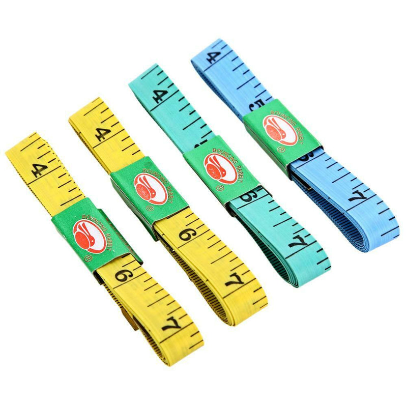 4PCS Body Measuring Ruler Sewing Tailor Tape Measure Soft Flat 60Inch 1.5M