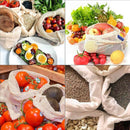 Reusable Produce Bags For Fruit,Veggies,Fridge Organizing,Toys,Lightweight& J4B7