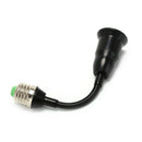20cm Length E27 to E27 Extend Adapter Socket LED Light Bulb Lamp Holder black FT