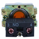 22mm 1 NO N/O Momentary Push Button Switch 600V 10A ZB2-BE101C yellow