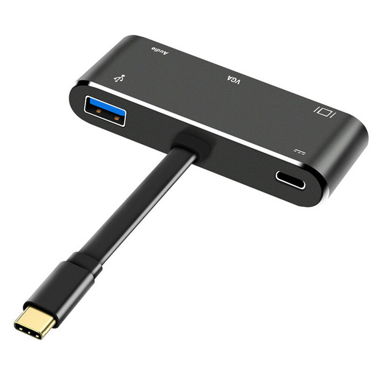 [Upgraded] USB C Hub Adapter, 5-in-1 USB C Adapter with 4K USB C to HDMI,
