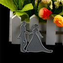 Elegant Dancing Couple Cutting Dies Stencil Scrapbooking Album Paper Card LJ