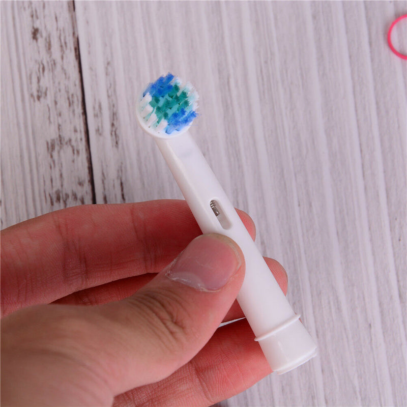 4pcs Electric Toothbrush Heads Replacement for Oral B SB-17A Soft Brush BDAU Cy