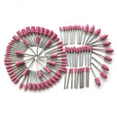 100 Pcs Power Tool Accessories Polished Metal Ceramic Carving Grinding Head