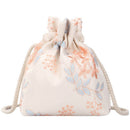 Embroidered Flower Bucket Bag Handbag Cute Girl Shoulder Messenger Bag Blue