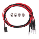 4 LED Headlight 3mm White/Red Light RC Car Parts for TRAXXAS HSP HPI REDCAT A