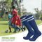 Child Sport Football Soccer Over Knee Baseball Hockey Long Sock (Navy Blue) A