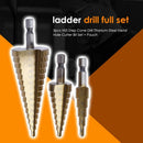 3pcs Metric Woodworking Twist Drill Bit Set Step Drills for Drilling Holes