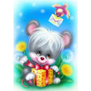5D DIY Full Drill Diamond Painting Animal Cross Stitch Wall Art (Cartoon03)