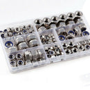 150 x self-locking hexagon nut 6 sizes M4 M5 M6 M8 M10 M12 assortment F6R7