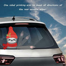 Cute Sloth Christmas Car Rear Windshield Wiper Stickers Auto Styling Decals
