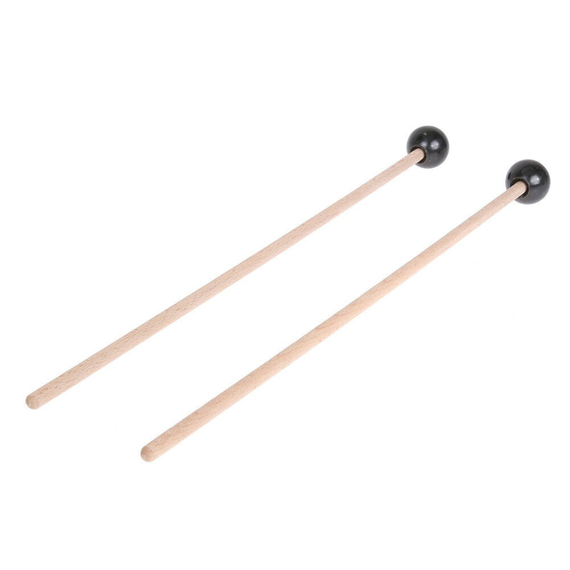 Professional Xylophone Marimba Mallets Maple Wooden Handle Rubber Mallets