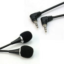 2x Black Mini 3.5mm Flexible Microphone Mic For PC Laptop Notebook Skype Yahoo