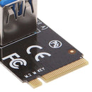 4X(M.2 Ngff To Usb3.0 Pci-E Riser Card M2 Slot Extender Adapter For Btc/EthL5K7)