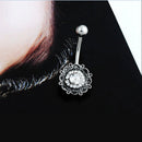 Belly Button Rings Dangle Crystal Rhinestone Navel Bar Body Piercing Jewelry lia