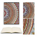 DIY Mandala Special Shaped Diamond Painting 50 Pages Sketchbook A5 Notebook