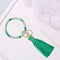 Silicone Bracelet Keychain Tassel Hanging Pendant Key Ring Gift (Style 12) A