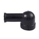 8 Pcs 15mm x 8mm Black Smoking Pipe Shaped PVC Battery Terminal Insulating  Z3C8