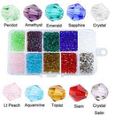 DIY 4mm 1000Pcs Faceted bicone Crystal Glass Beads for Bracelets with Conta B7O6