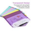 20 Pack PP Envelopes Poly Envelopes, Clear Document Folder A4 Size File Env G5G8