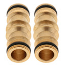 2 x Brass Quick Connect Water Hose Pipe Joiner Male To Male 1/2 Inch Connector
