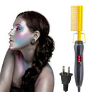 Hair Straighten Comb Electric Heating Comb Anti-Scald Pressing Heated Comb,