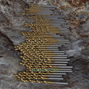 50Pcs Titanium Coated HSS High Speed Steel Twist Drill Bit Set Tool 1mm-3mm