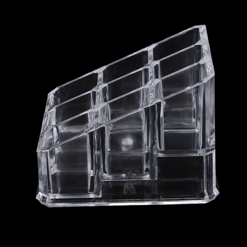 9 Holes Acrylic Cosmetic Organizer Makeup Drawer Holder Clear Storage Case BX