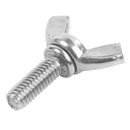 Metric M6x16mm Stainless Steel Metal Wing Nut Wing nut Hardware Bolt Screw R4I7