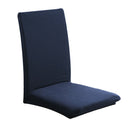 Removable Elastic Slipcovers Short Dining Room Chair Seat Cover Navy Blue