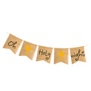 Oh Holy Night Bunting Banner Christmas Eve Decorations
