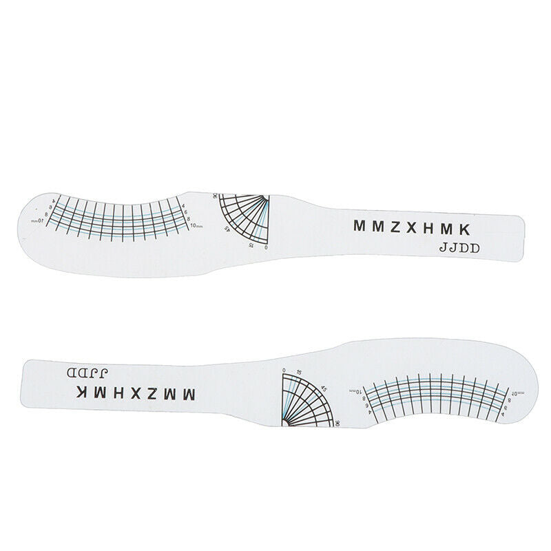 2Pc Eyelash Extension Styling Ruler Measuring Ruler Tool Before & After Lash  Kw