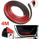 1Pcs 157" 4M P-shape Car Door Edge Rubber Seal Strip Weatherstrip Seals Strip cv