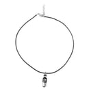2Pcs Stainless Steel Pill Capsule Container Pendant Lover Necklace Chain