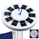 Flag Pole 42 LED Solar Powered Automatic Light Night Bright Light Flag Best X9P9